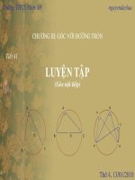 góc với đừong tròn