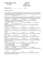 Kiểm tra 1 tiết động học