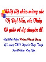 Chuyên đề TN và bồi dưỡng HSG