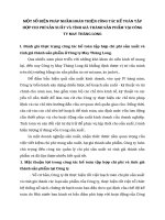 MỘT SỐ BIỆN PHÁP NHẰM HOÀN THIỆN CÔNG TÁC KẾ TOÁN TẬP HỢP CHI PHÍ SẢN XUẤT VÀ TÍNH GIÁ THÀNH SẢN PHẨM TẠI CÔNG TY MAY THĂNG LONG