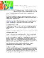 Thủ thuật tăng tốc Windows 7 dễ dàng