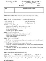 Đề KT học kỳ II - lớp 6