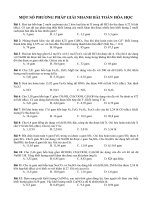 mot so bai tap giai nhanh chon loc