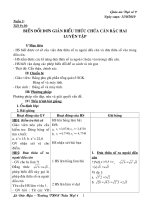 ĐẠI SỐ 9- TUẦN 5