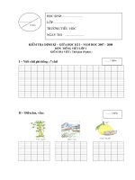 Đề+HD chấm KTGKI_TV1