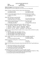 Đề học kì Địa lí 9