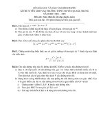 Đề (Toán chuyên) 2004-2005 thi vào trường chuyên Quang Trung