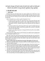 Lý luận chung về hạch toán chi phí sản xuất và tính giá thành sản phẩm trong doanh nghiệp công nghiệp