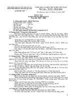 Báo cáo Sơ kết  Học kì I -TK