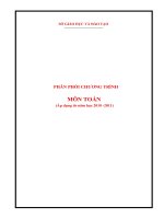 PPCT theo từng tuần Toán THPT ( chuẩn)