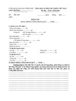 Các mẫu báo cáo