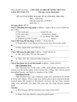 Đề thi + Đáp án AV 8 (HKII)