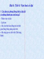 bài 6 Tiết 6:  văn hóa cổ đại