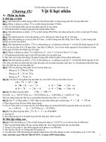 Vật lý hạt nhân(tự luận +trắc nghiệm)