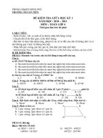 Đề thi GHKI toán 4