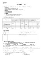 ma tran - de - dap an kiem tra 1 tiet