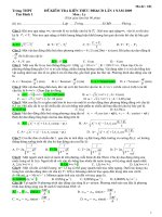 Đề thi thử vật lý 2009