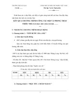 MẪU BÁO CÁO KẾT QUẢ NĂM 2009-2010