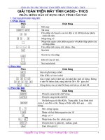 Giáo án bồi dưỡng casio THCS