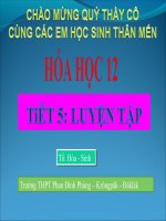 Tiết 5: Luyện tập ESTE, LIPIT