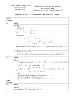 Đáp án Toán khối B (ĐH 2009)