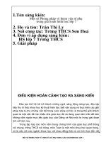 sáng kiến kinh nghiệm hay