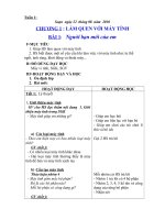 GIAO AN LOP 3 TUAN 1