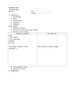 Mẩu GA Tiếng Anh thống nhất-2009