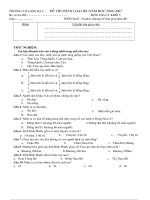 Đề Đ.Lí phân loại HS 5