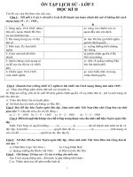 ôn tập HKIILịch sử lớp 5