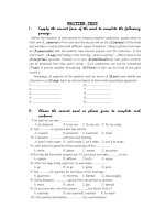 Một số bài tập TA