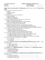 Đề kiểm tra cuối HK I