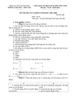 DE D - DT HK 1 - KHOI 8 2005-2006 - de thu nhat.doc