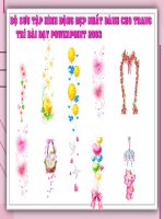 giảng dạy bằng hình động thì hay tuyệt