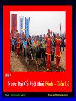 Bài 9 tiết 12 Nước Đại Cồ Việt thời Đinh - Tiền Lê