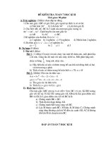 Đề thi học kỳ II - Năm học 2008-2009