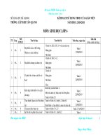 ke hoach SDTB sinh 6