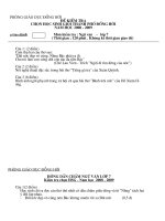 Đề thi HSG cấp trường Văn 7