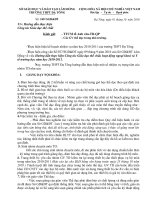 Hướng dẫn công tác TD năm học 2010-2011