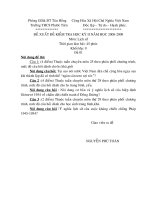 Đề thi + Đáp án Sử 9 (HKII)