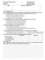 Kiểm tra 1 tiết sinh 6