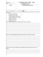 Đề thi lại môn GDCD 6