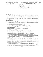Đề thi HSGHN 2008-2009