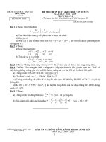 đề thi - đáp án HSg lớp 8 TN năm học 2008-2009