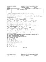 Đề kiểm tra 1t số học 6