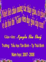 Cau khien- Bai thao giang GVGTP
