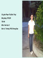 Tiết 46. Bài 37. ETILEN