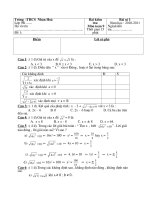 de kiem tra toan 9 - 15p de1 dap án bieu diem