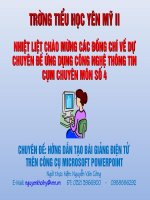 Hướng dẫn soạn giáo án ĐT