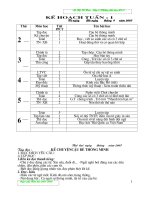 Giao an lop 3 Tuan 1,2,3,4